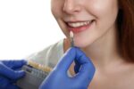 a dentist checking suitable dental implant for the patient
