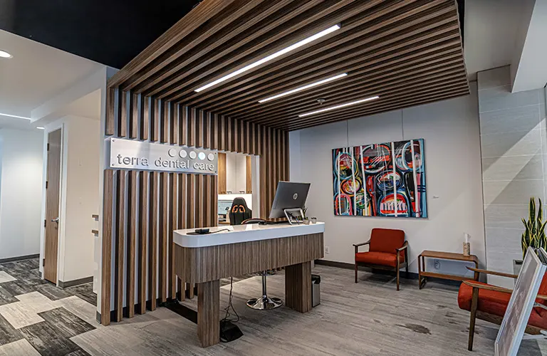 terra dental care reception